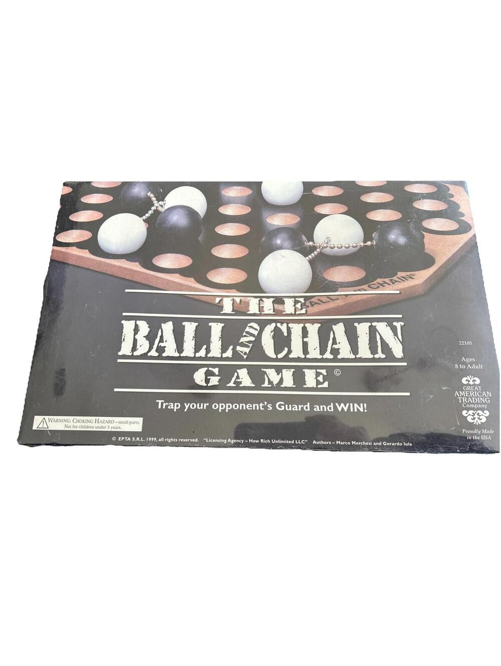 The Ball And Chain Game 1999 New Sealed Made in USA Great American Trading
